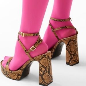 Zara animal print platform.
